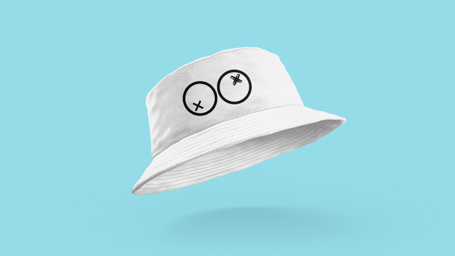 Doozy Bucket Hat Reversible - White - 100% Algodón - Doozy Brand