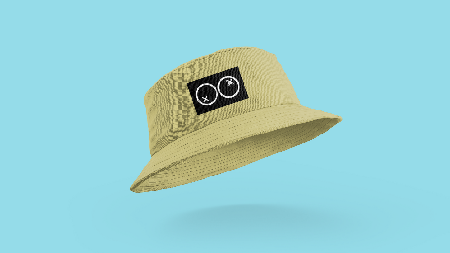 Doozy Bucket Hat Reversible - Negro & Khaki - 100% Algodón - Doozy Brand
