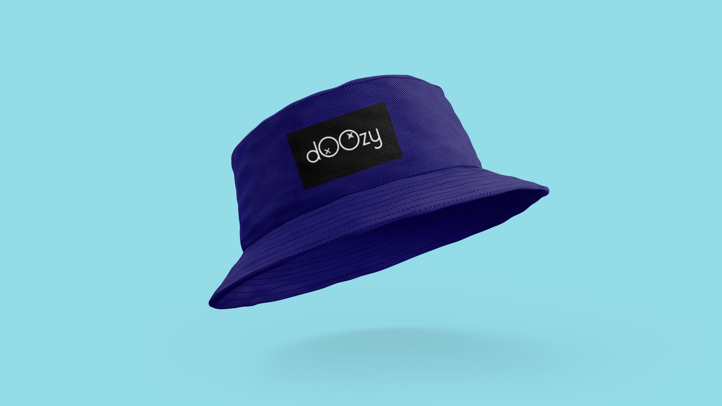 Doozy Bucket Hat Reversible - Navy Blue & Wave point - 100% Algodón - Doozy Brand