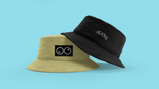 Doozy Bucket Hat Reversible - Negro & Khaki - 100% Algodón - Doozy Brand